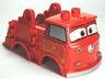 Duplo Car Body Truck with Cars 'Red' Fire Logo Pattern (Fits over Car Base 2 x 4)