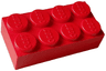 Jumbo Brick 2 x 4 - Samsonite Version