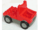 Duplo Truck with 4 x 4 Flatbed Plate and Wide Wheels