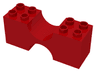 Duplo, Brick 2 x 6 x 2 with Curved Center