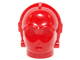 Minifigure, Head, Modified SW 3PO / TC Series Protocol Droid, Plain (C-3PO / K-3PO / R-3PO)