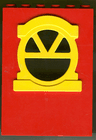 Fabuland Building Wall 2 x 6 x 7 with Round Top Yellow Window