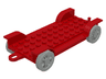 Fabuland Car Chassis 6 x 12 with Hitch