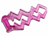 Wave Angular Double with Bar Handle (Electric Zigzag / Lightning Bolt)