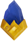 Rock Faceted Pointed with Molded Pearl Gold Base Pattern (Monkie Kid Color Stone)