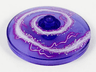 Dish 4 x 4 Inverted (Radar) with Solid Stud with White Electrical Spiral Pattern