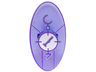 Minifigure, Shield Elliptical with Dimensions Keystone Symbol with Large White Circle, Lines and Characters Pattern