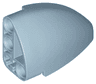 Technic, Panel Curved 5 x 3 x 2 Corner Quarter Ellipse, Left