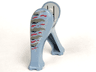 Dinosaur / Elephant Legs Long with Light Gray Middle Section with Black, Dark Gray, and Red Pattern
