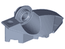 Large Figure Foot with Rotation Joint Ball Half Vertical