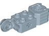 Technic, Brick Modified 2 x 2 with Axle Hole, Rotation Joint Ball Half Vertical, and Fist