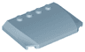 Wedge 4 x 6 x 2/3 Triple Curved