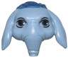 Minifigure, Head, Modified SW Ortolan with Small Floppy Ears and Short Snout with Dark Blue Hair and Black and Dark Brown Eyes Pattern