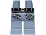 Hips and Legs with Black Belt with Silver Buckle, Dark Bluish Gray Skin Behind Rips and Tears Pattern