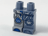 Hips and 1 Sand Blue Left Leg, 1 Light Bluish Gray Right Leg with Nexo Knights Armor Pattern