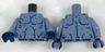 Torso Alien with Muscles Outline and Cracks Pattern / Sand Blue Arms / Dark Blue Hands
