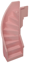 Stairs 6 x 6 x 9 1/3 Curved Enclosed