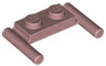 Plate, Modified 1 x 2 with Bar Handles - Flat Ends, Low Attachment