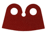 Minifigure Cape Cloth, High Rounded Narrow Collar, Straight Sides - Traditional Starched Fabric