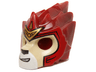 Minifigure, Headgear Mask Lion with Tan Face and Gold Crown Small Pattern