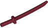 Minifigure, Weapon Sword, Shamshir / Katana (Square Guard) with Capped Pommel and Holes in Crossguard and Blade