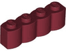 Brick, Modified 1 x 4 with Log Profile