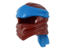 Minifigure, Headgear Ninjago Wrap Type 4 with Molded Dark Azure Headband  Pattern