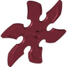 Technic Circular Saw Blade with Pin Hole and Six Teeth (Large Shuriken Throwing Star)