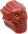 Minifigure, Head, Modified Bionicle Inika Toa Jaller Pattern
