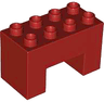 Duplo, Brick 2 x 4 x 2 with 2 x 2 Cutout on Bottom