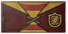 Tile 2 x 4 with Quidditch Robe Tied over Shirt with Bright Light Orange and Red Stripes, Gryffindor Crest Pattern (BrickHeadz Harry Potter Torso)