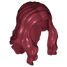 Minifigure, Hair Long Wavy with Center Part
