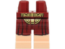 Hips and Legs with Molded Light Nougat Lower Legs / Boots and Printed Dark Red and Gold Loincloth Pattern