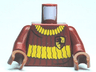 Torso Harry Potter Quidditch Gryffindor Ribbed Pattern / Dark Red Arms / Reddish Brown Hands