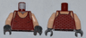 Torso SW Sugi Pattern / Light Nougat Arms / Dark Bluish Gray Hands