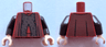 Torso SW Robe Open with Dark Brown Dots over Double Vertical Sash with Black Speckles Pattern / Dark Brown Arms / Light Nougat Hands