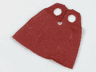 Minifigure Cape Cloth, Short - Shiny Spongy Stretchable Fabric - Height 3.7 cm