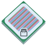 Tile 2 x 2 with Super Mario Scanner Code Koopa Troopa Pattern (Sticker) - Set 71365 / 72044