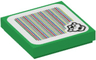 Tile 2 x 2 with Super Mario Scanner Code Bowser Pattern (Sticker) - Set 71369