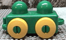Primo Vehicle Wagon with Tow Hitches and Yellow Wheels