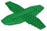 Aircraft Fuselage 4 x 16 x 1 with 2 x 10 Recessed Center and 8 x 4 Wings with Cutaways, 9 Holes