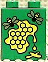 Duplo, Brick 1 x 2 x 2 with Honeycomb Pattern
