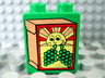 Duplo, Brick 1 x 2 x 2 with Box with Sun and Grapes Pattern