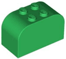 Slope, Curved 4 x 2 x 2 Double with 4 Studs