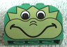 Slope, Curved 4 x 2 x 2 Double with 4 Studs with Dragon Head Pattern