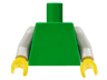 Torso Plain / Light Gray Arms / Yellow Hands