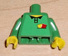 Torso Soccer Referee Yellow & Red Cards Pattern (Sticker) / Green Arms / Yellow Hands