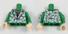 Torso Suit Jacket with Black Shirt and Tie, Gold Chain and Dollar Bills Pattern / Green Arms with Dollar Bills Pattern / Light Nougat Hands