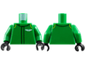 Torso Racing Suit with White Aston Martin Logo and Lime Curved Stripes on Shoulders Pattern / Green Arms / Black Hands