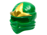 Minifigure, Headgear Ninjago Wrap Type 1 with Gold 3 Point Emblem Pattern